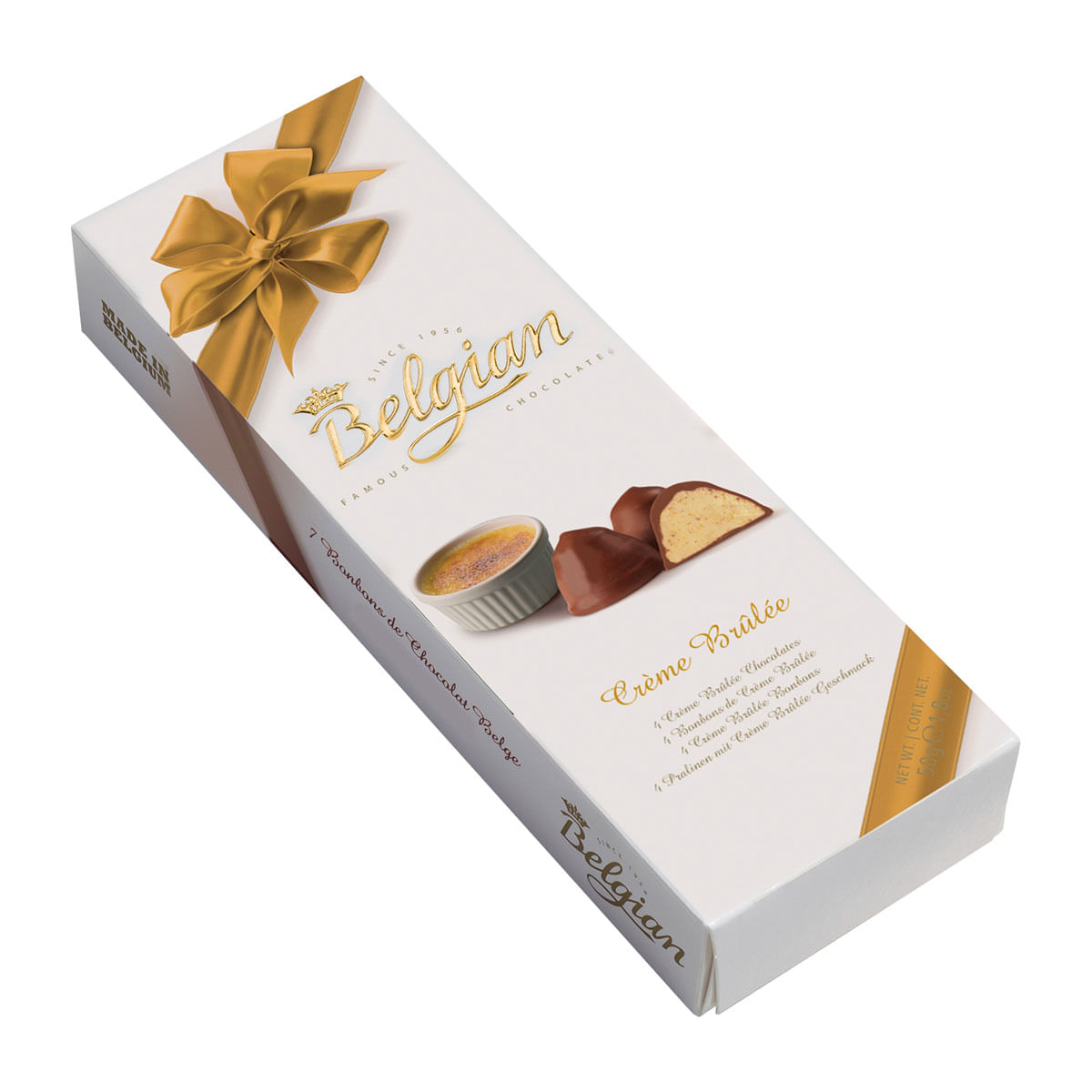 Bombom de Chocolate com Crème brulée Belgian Pralines 50g