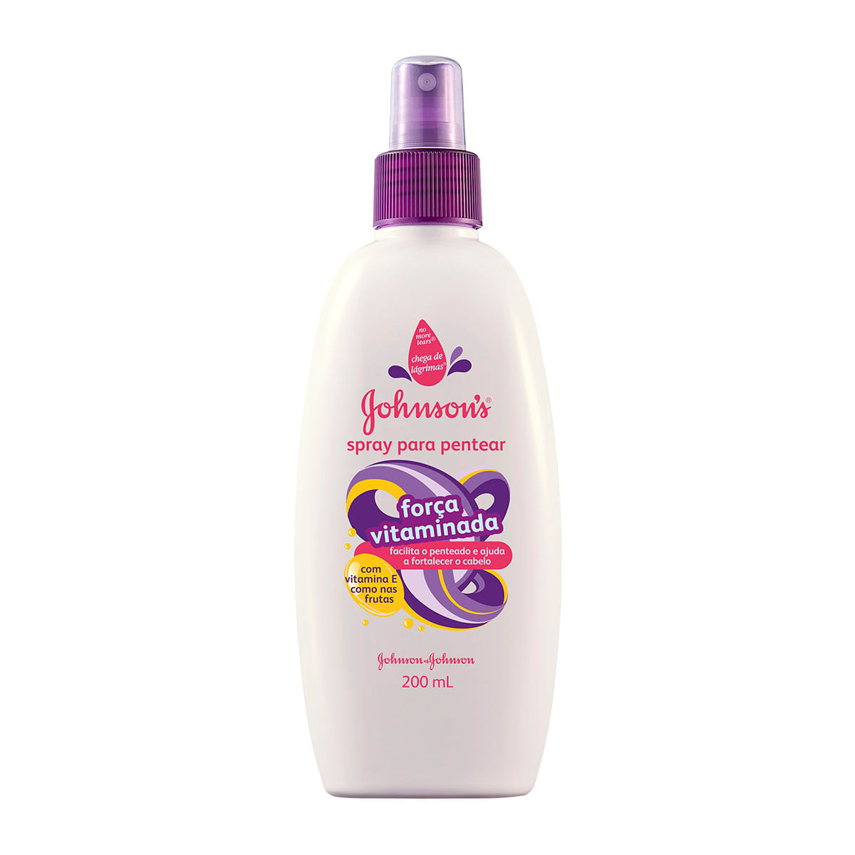 Spray de Pentear Infantil Johson&apos;s Força Vitaminada 200ml