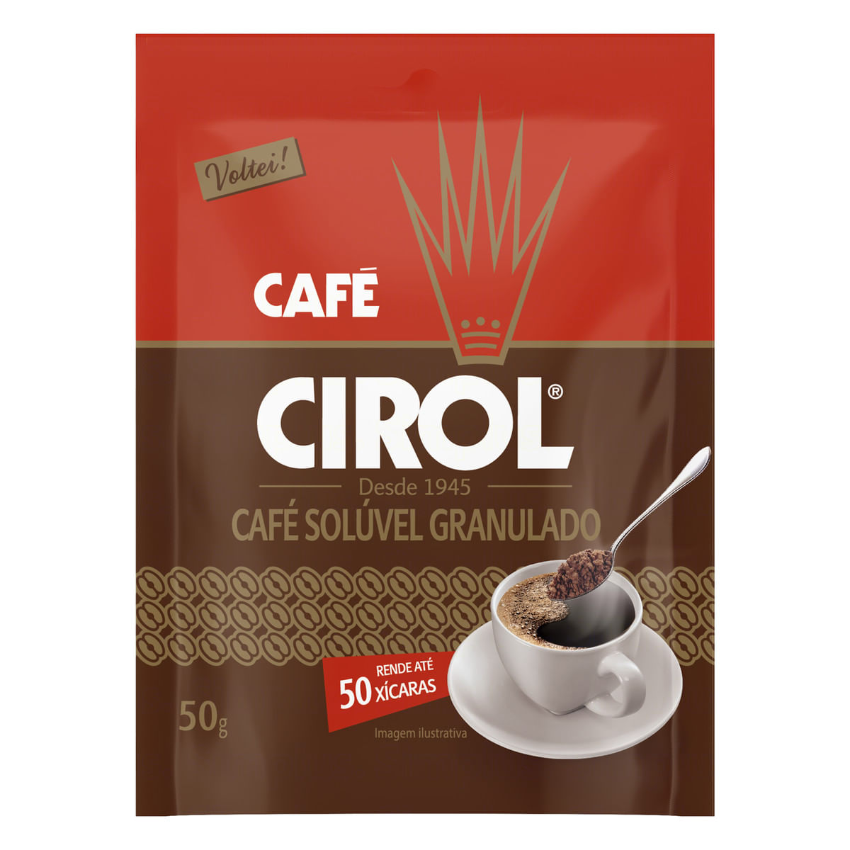 Café Solúvel Granulado Cirol Sachê Refil