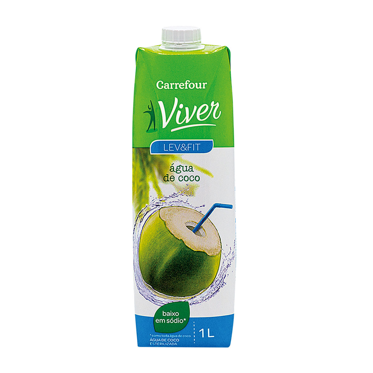 Água de Coco Carrefour Viver 1 Litro