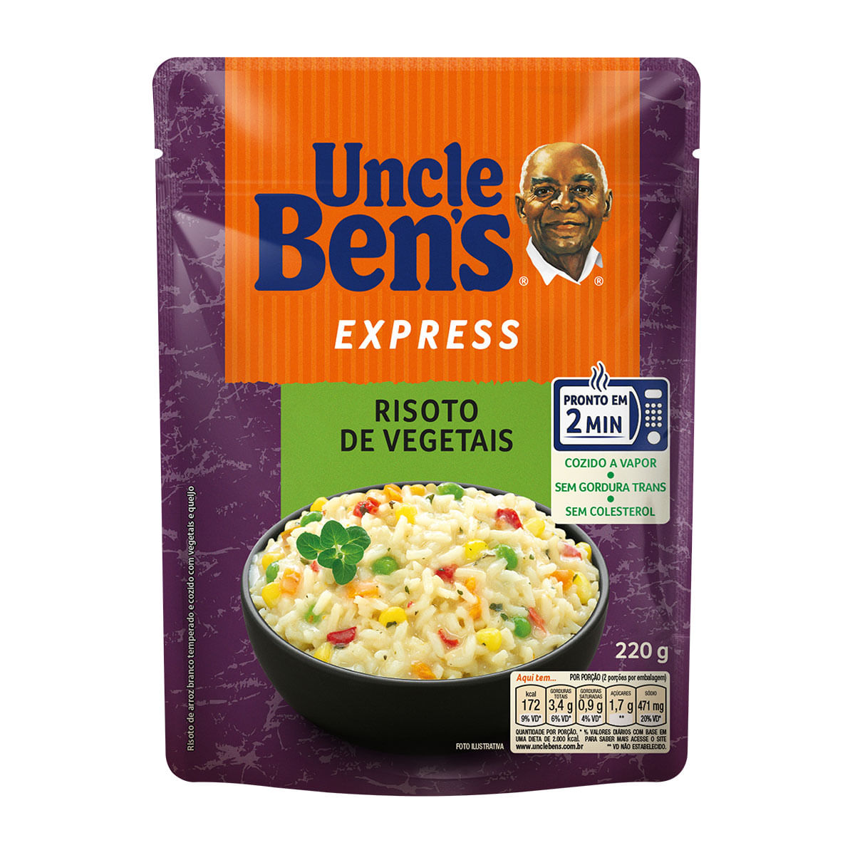 Risoto de Vegetais Uncle Bens Express 220g