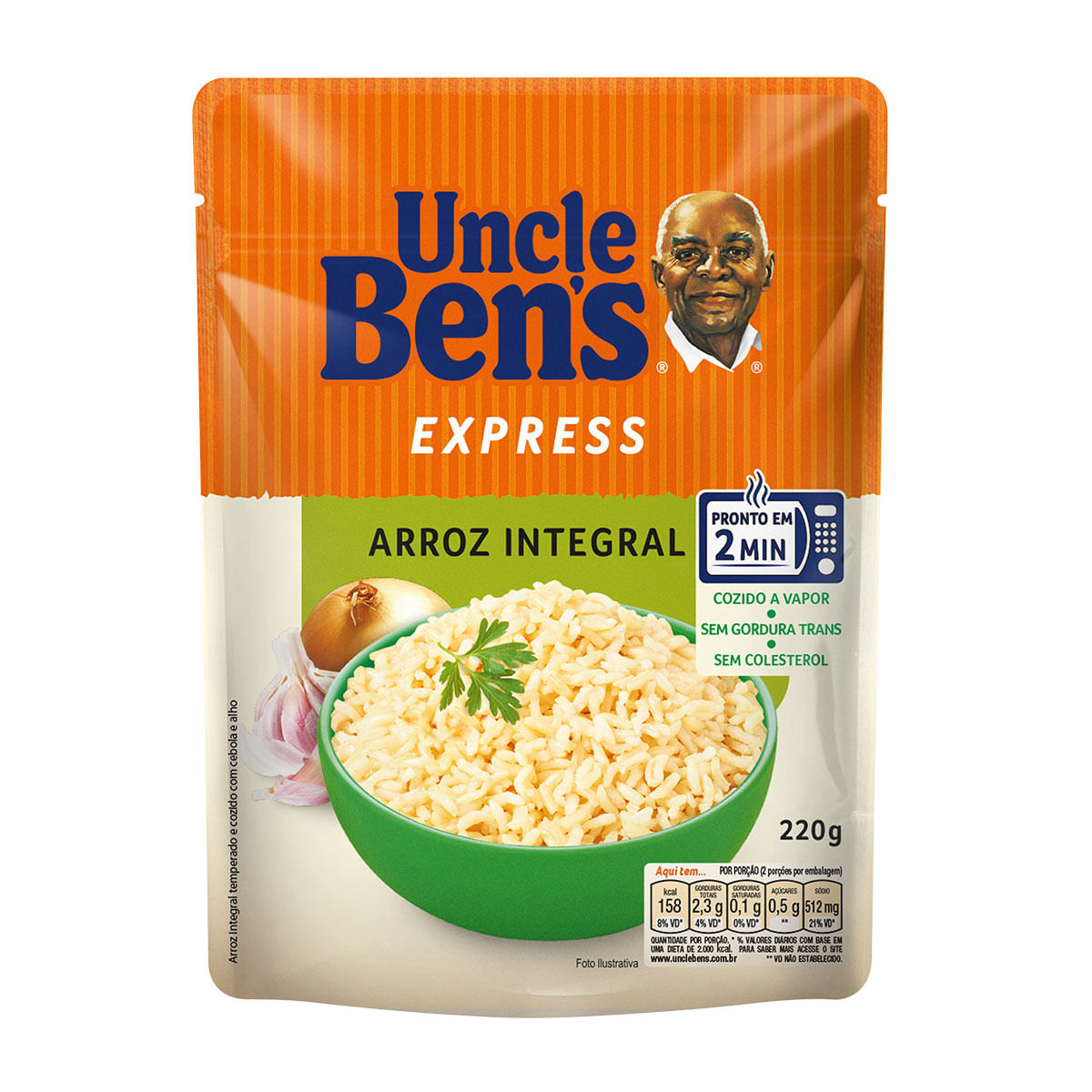 Arroz Integral Pronto Uncle Ben&apos;s Express 220g