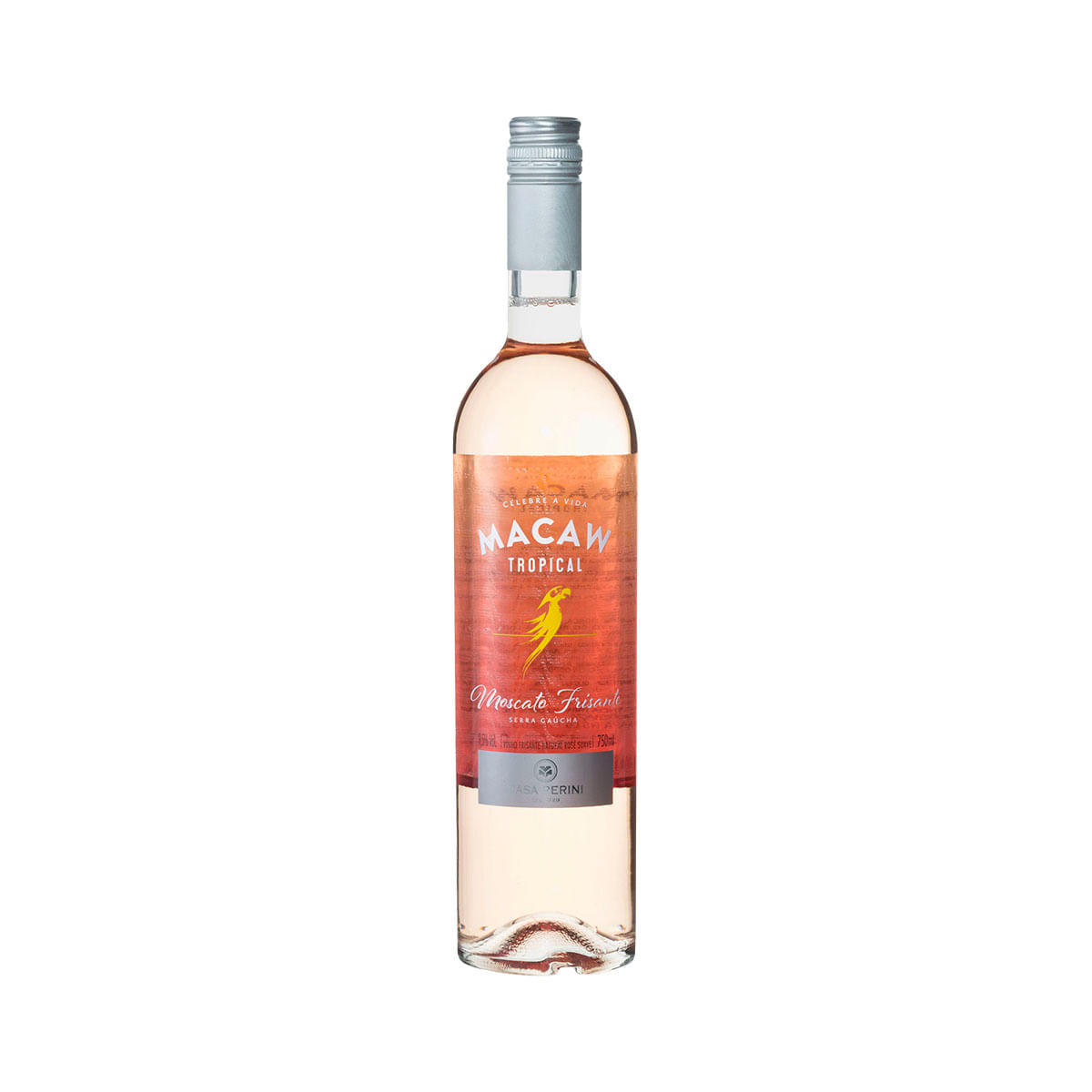 Vinho Rosé Moscato Frisante Macaw Tropical 750ml