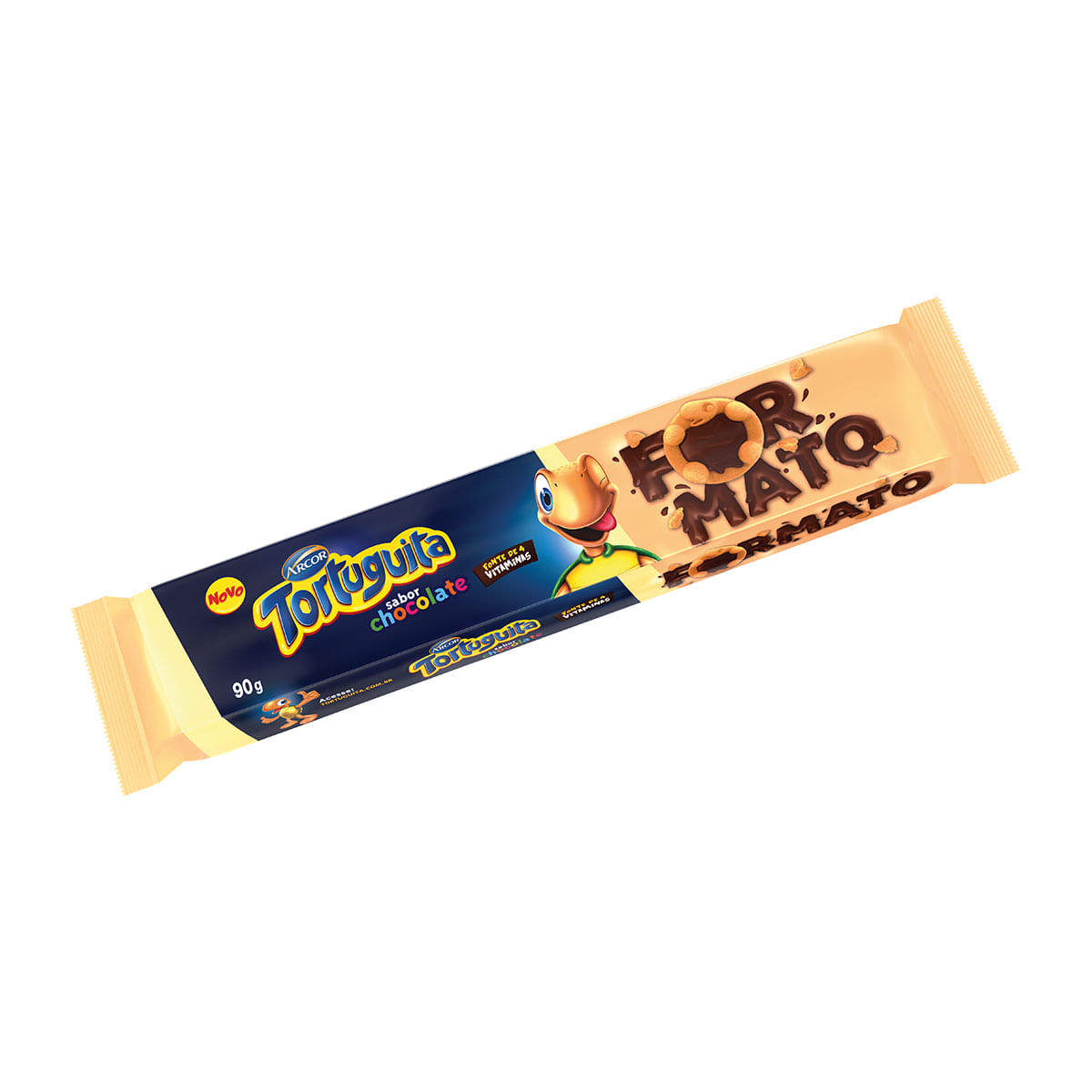 Biscoito Recheado de Chocolate Tortuguita Formato 90g