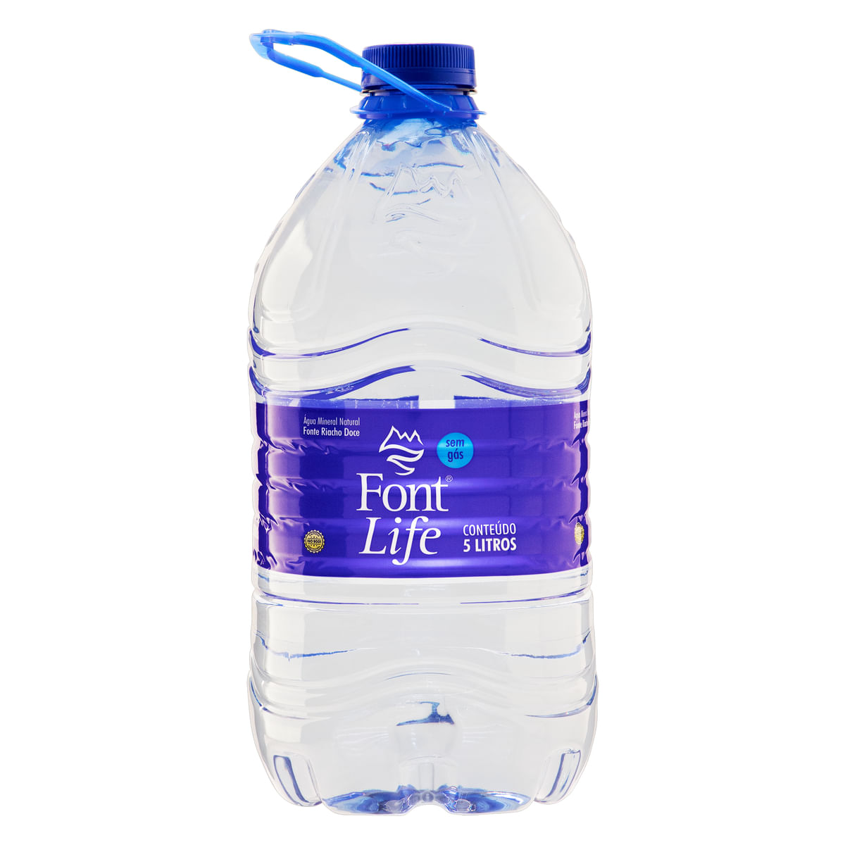 Água Mineral Natural sem Gás Font Life Galão 5 L