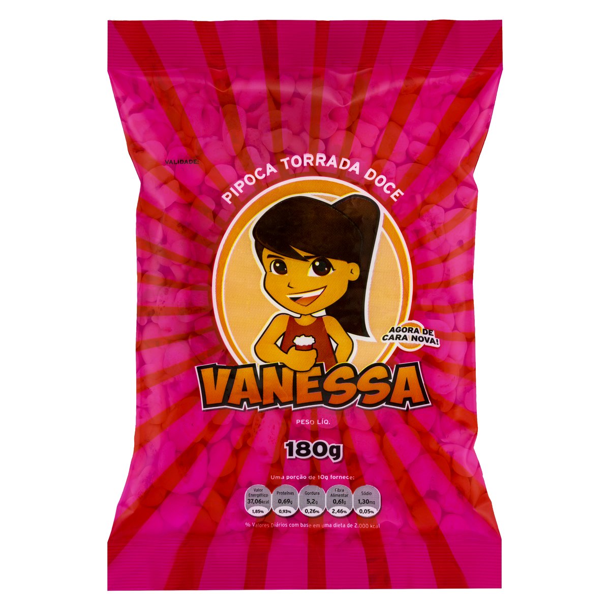 Pipoca Doce Pronta Vanessa 180g