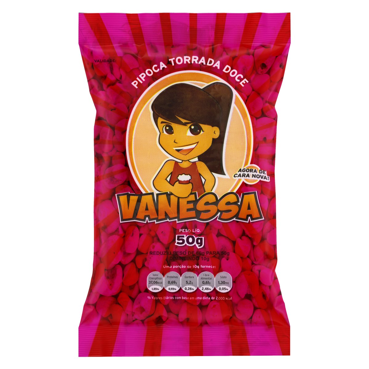 Pipoca Doce Pronta Vanessa 50g