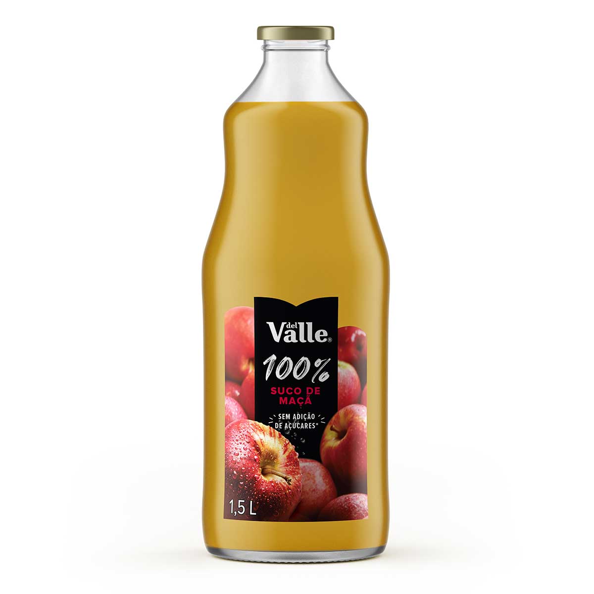 Suco de Maçã Del Valle 100% Vidro 1,5 L