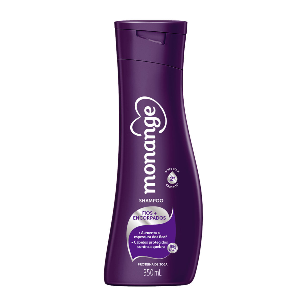 Shampoo Monange Fios Encorpados com Proteína de Soja sem Sal 350ml