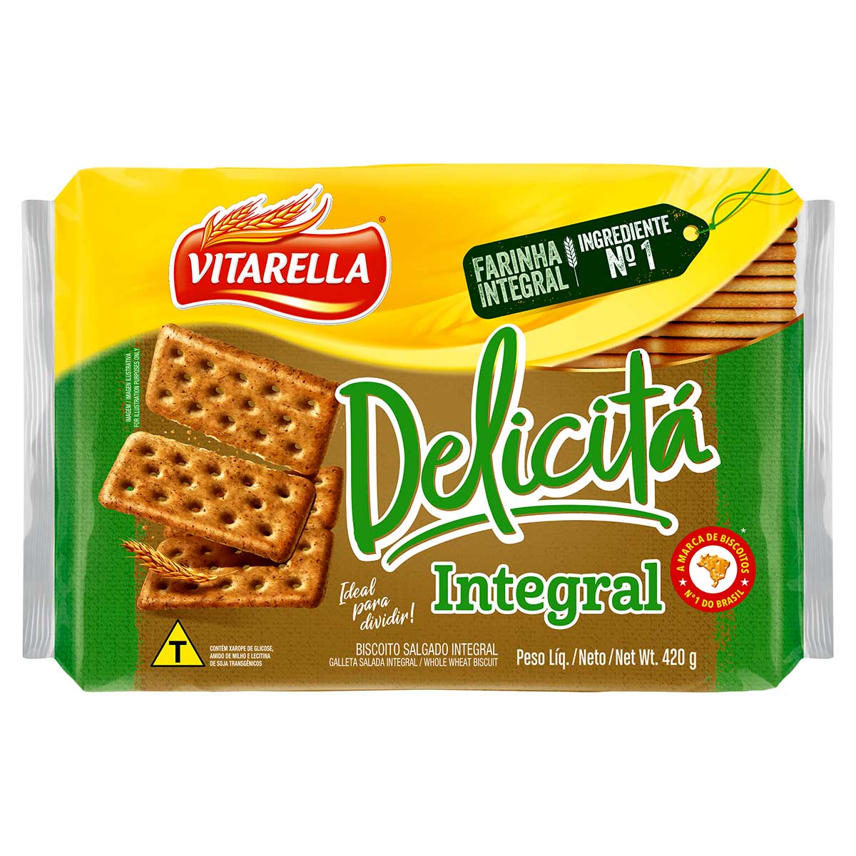 Biscoito Integral Vitarella Delicitá Pacote 420 g