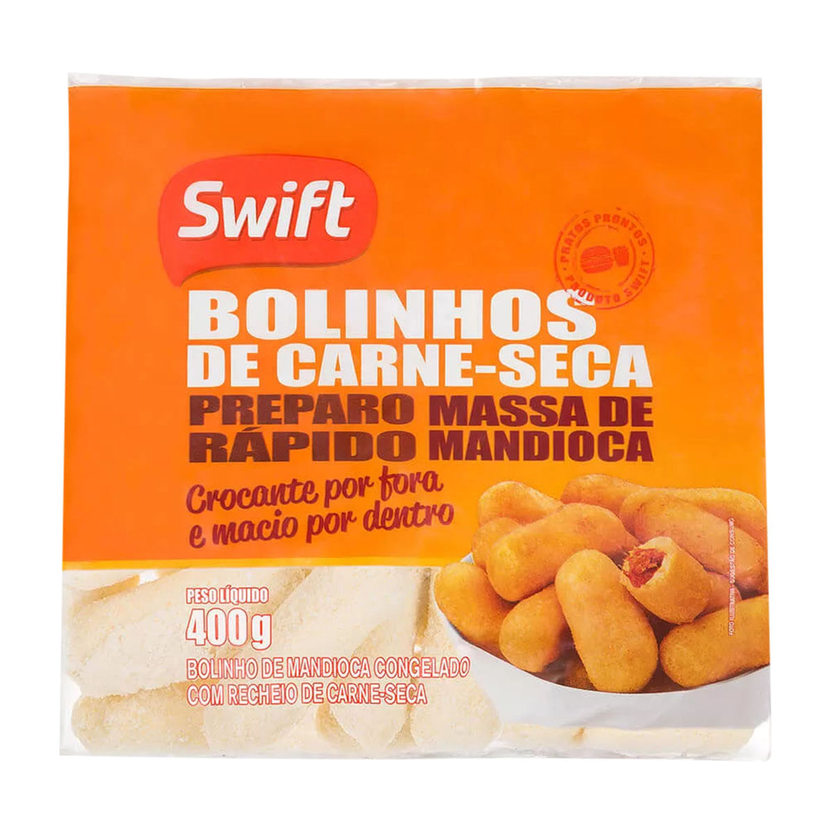 Bolinho de Mandioca com Carne Seca Swift 400g