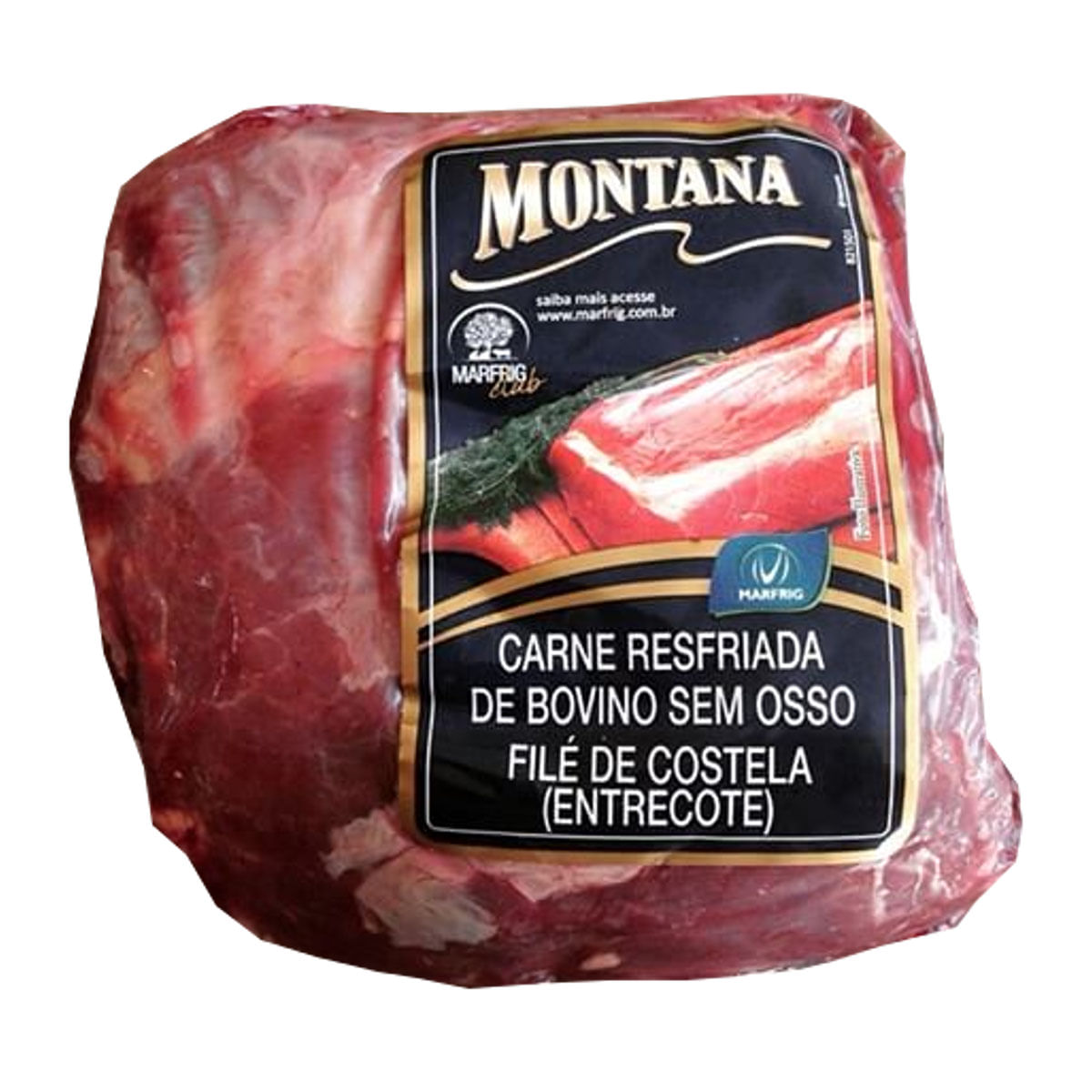 Peça de Contra Filé Bovino Entrecote Resfriado Montana 1,1 Kg