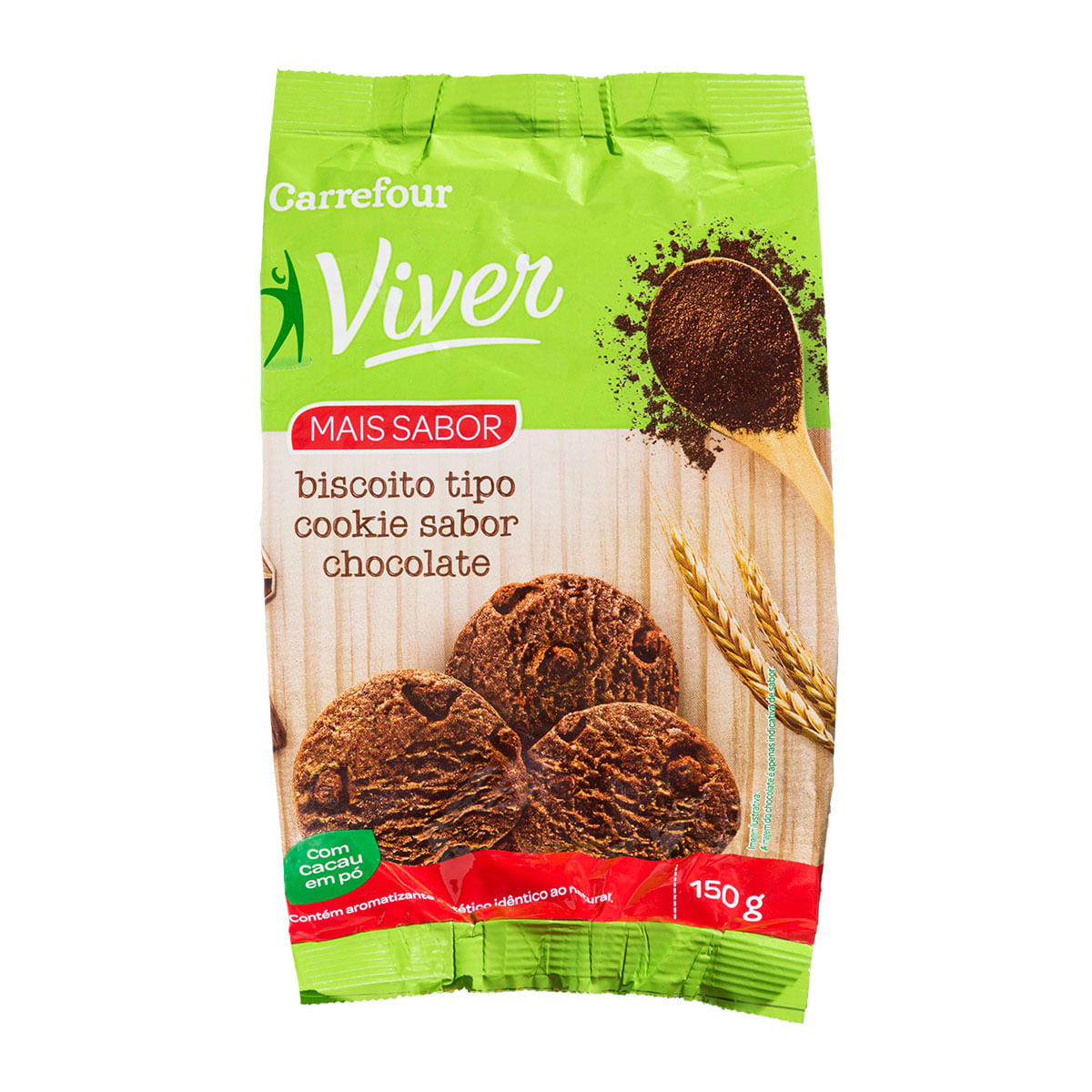 Cookie Integral de Chocolate Carrefour Viver 150g