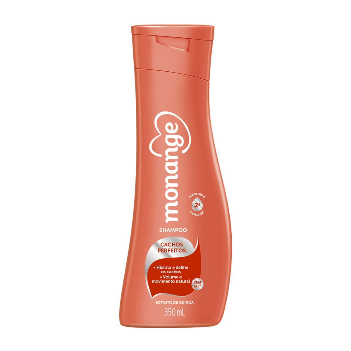 Shampoo Monange Cachos Perfeitos com Extrato de Quinoa sem Sal 350ml