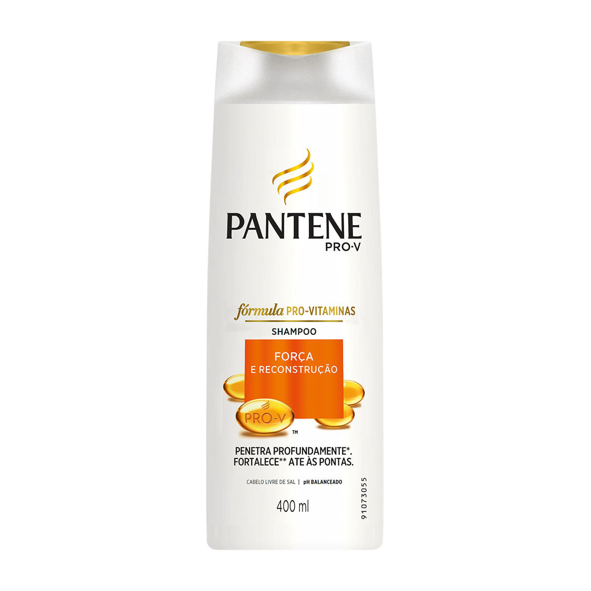 Shampoo Pantene Força e Reconstrução sem Sal 400ml