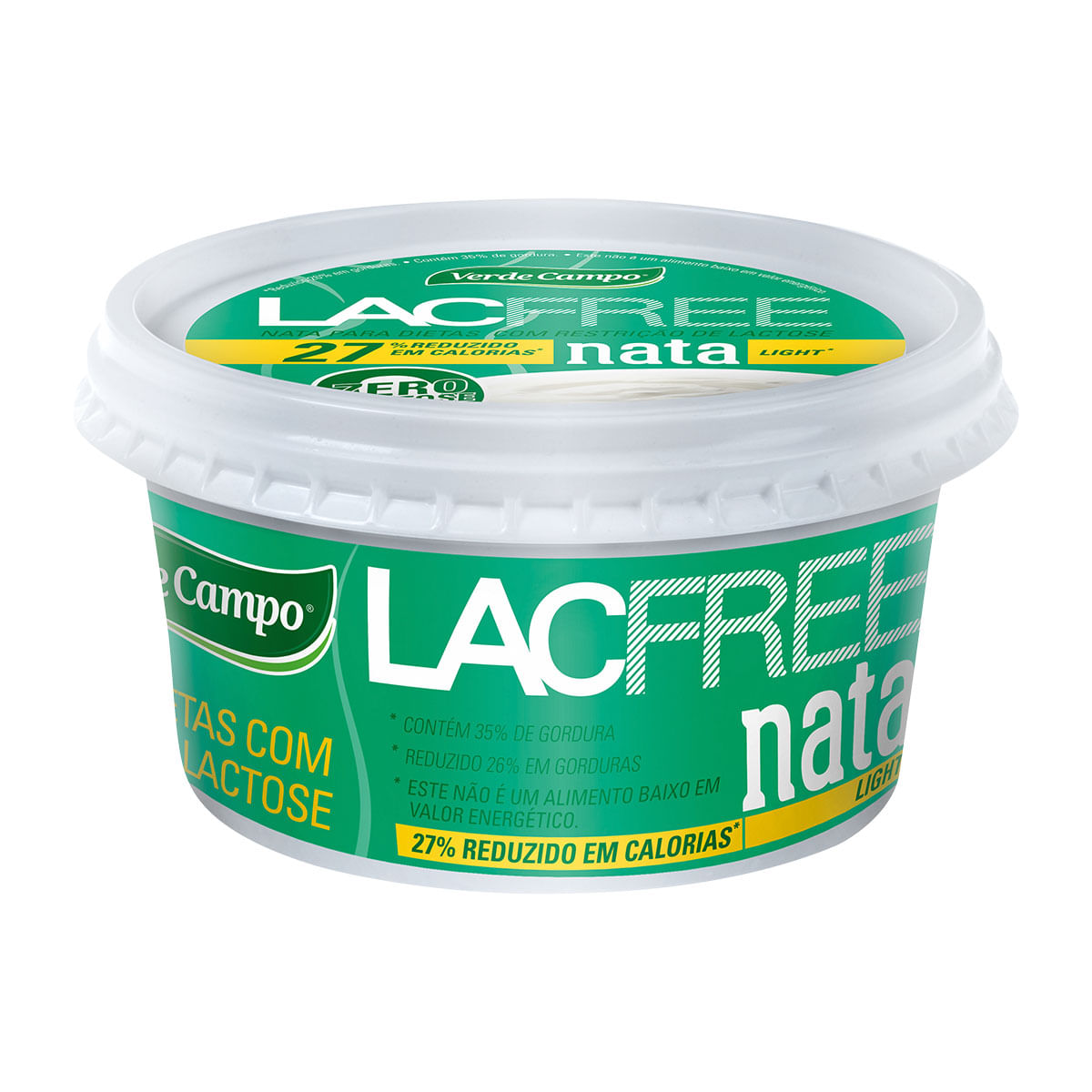 Creme de Leite Pasteurizado Light e sem Lactose Verde Campo Lacfree 200g