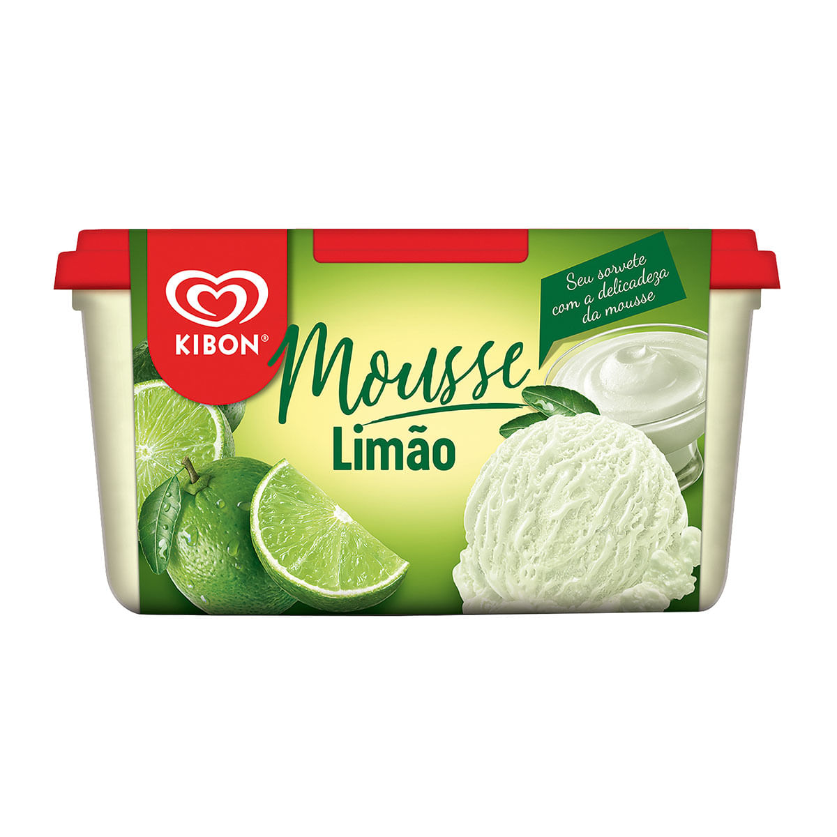 Sorvete Mousse de Limão Kibon 1,3 Litros