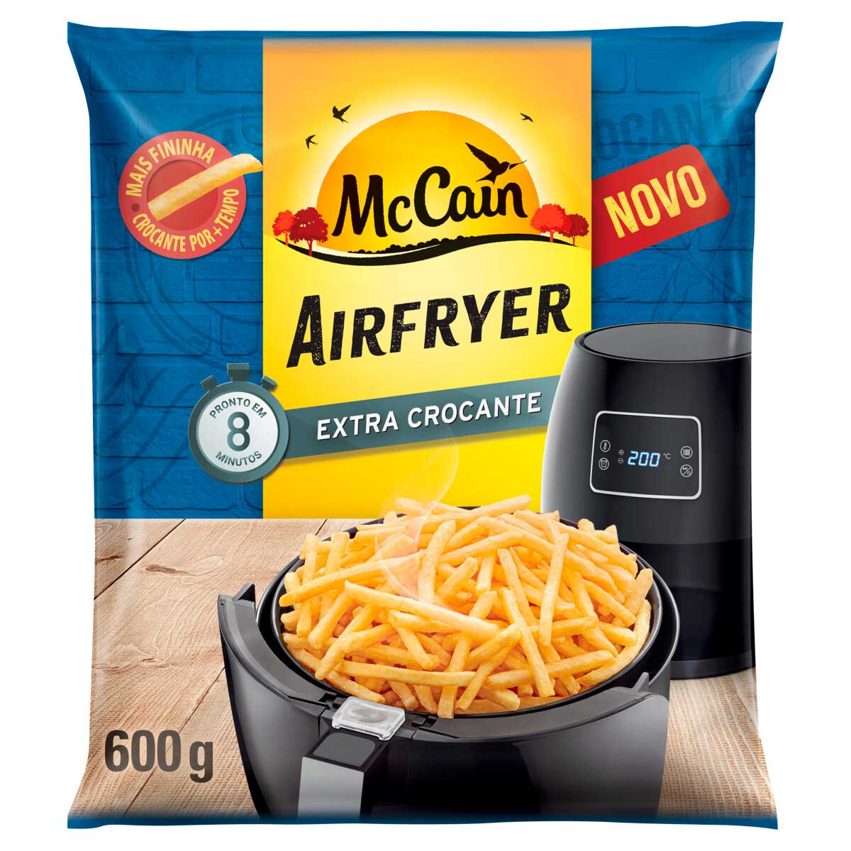 Batata Congelada Extracrocante McCain Airfryer 600g