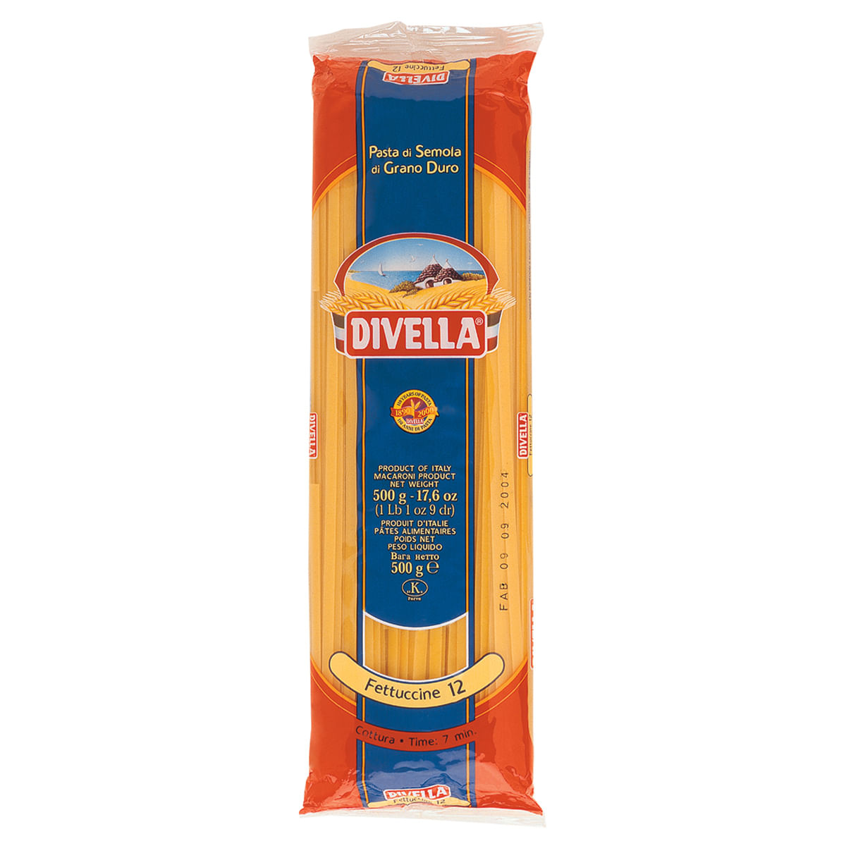 Macarrão Fettuccine Divella Grano Duro 12 Tradicional 500g