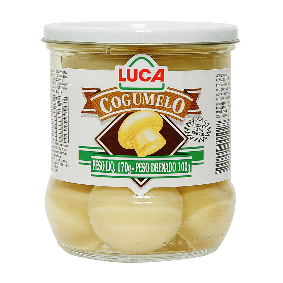 Cogumelo em Conserva Luca 100g