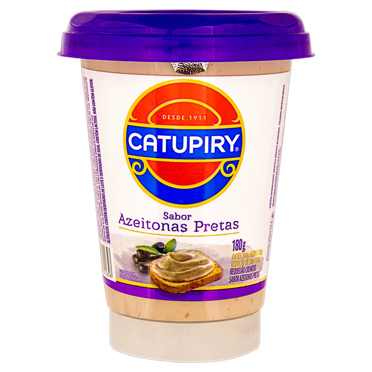 Requeijão Cremoso Azeitona Preta Catupiry Copo 180 g