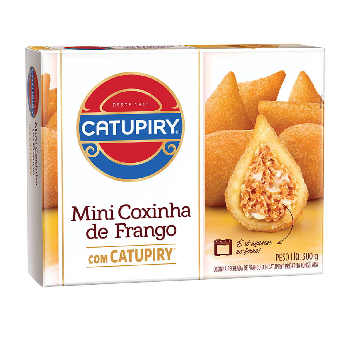 Mini Coxinha de Frango com Requeijão Catupiry 300g