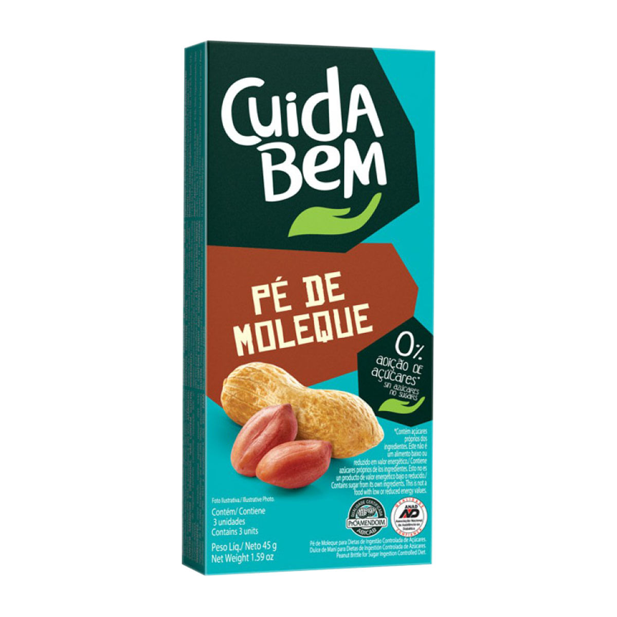 Pé de Moleque Cuida Bem 45g