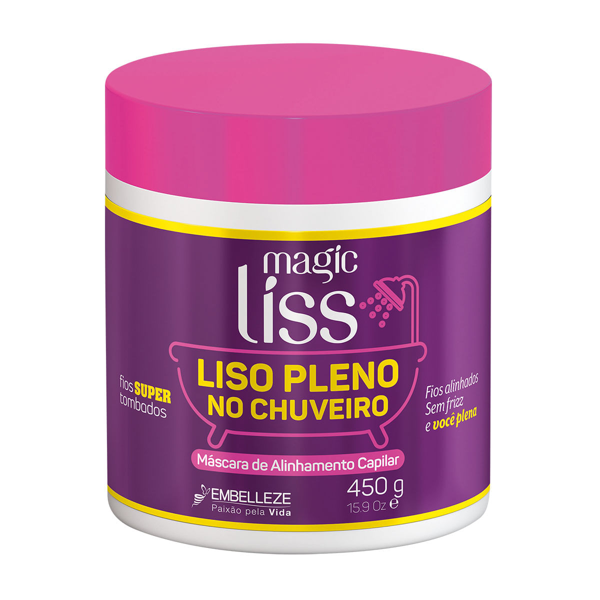 Máscara de Tratamento para Cabelo Embelleze Magic Liss Controle de Frizz 450g