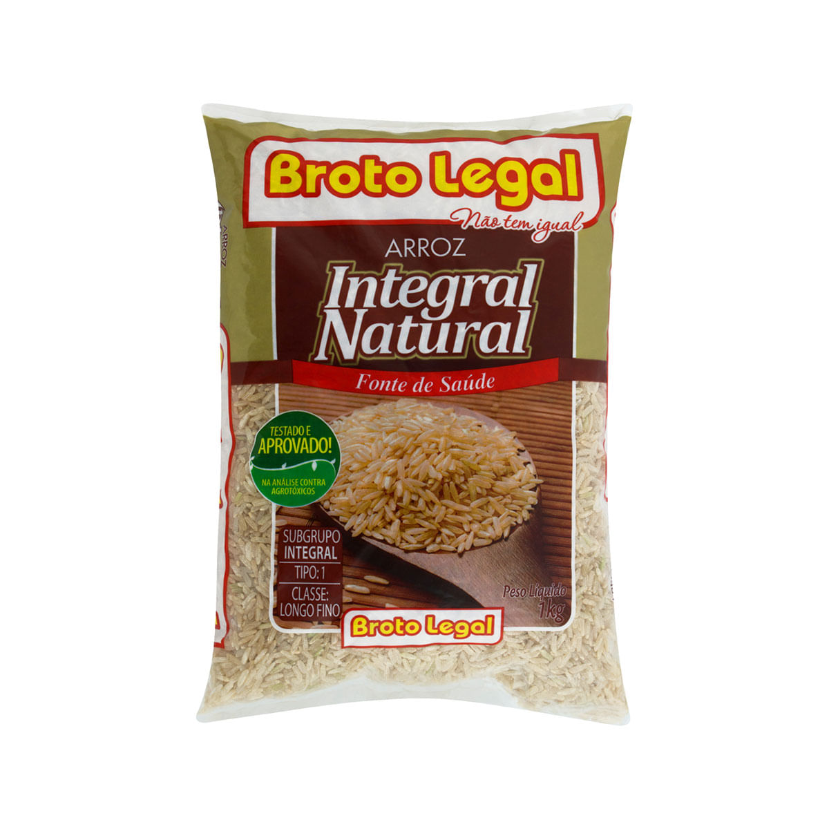 Arroz Tipo 1 Integral Broto Legal Pacote 1kg