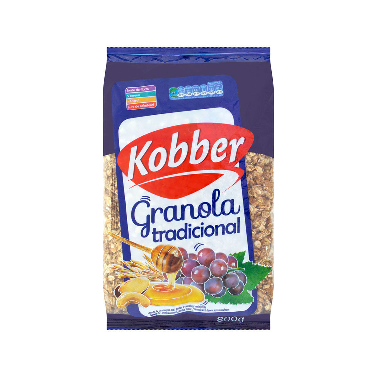 Granola Integral Tradicional Kobber Pacote 800g