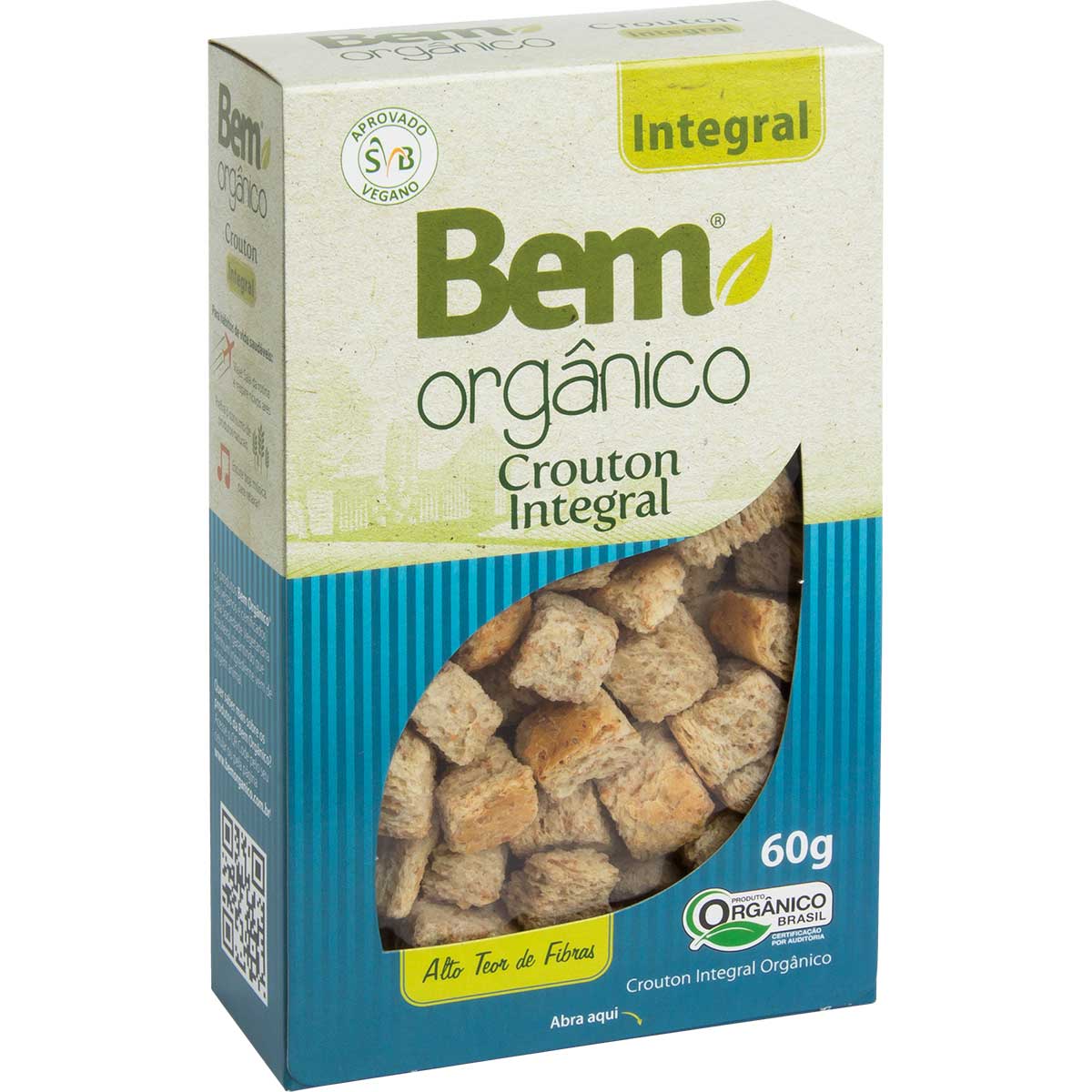 Crouton Orgânico Integral Fhom 60 g