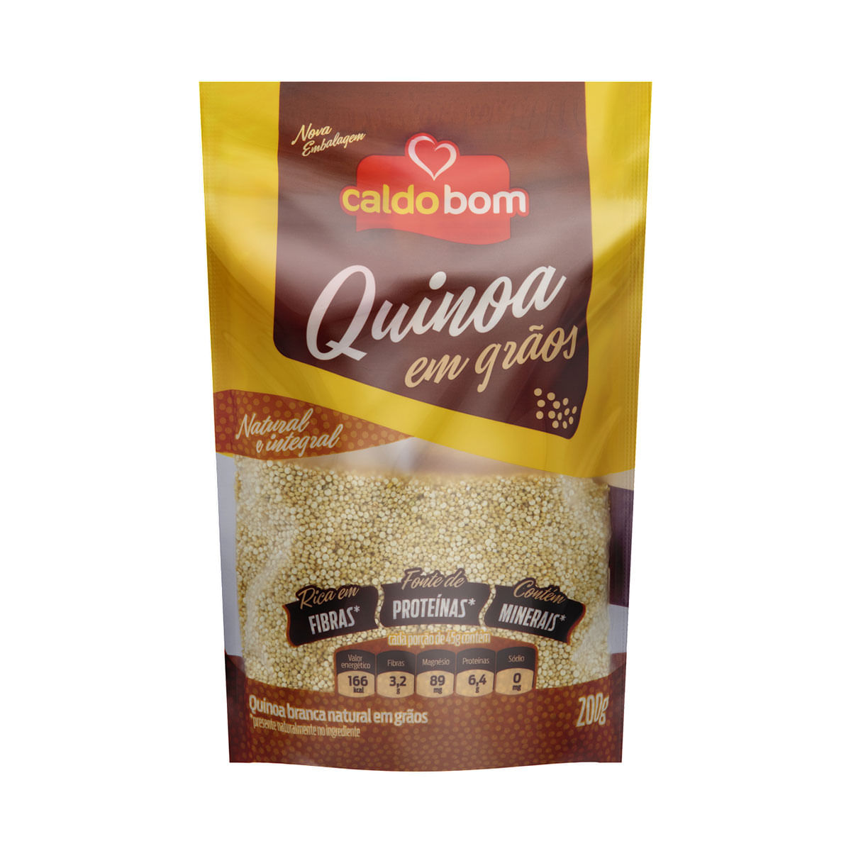 Quinoa em Grãos Integral Caldo Bom Sachê 200g