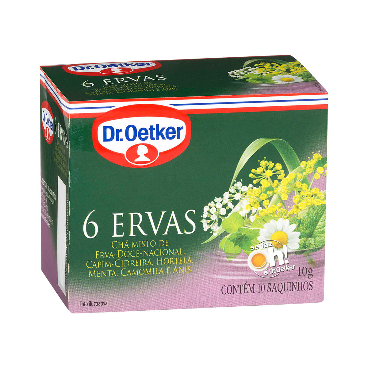 Chá Misto 6 Ervas Dr. Oetker 15 Sachês 10g