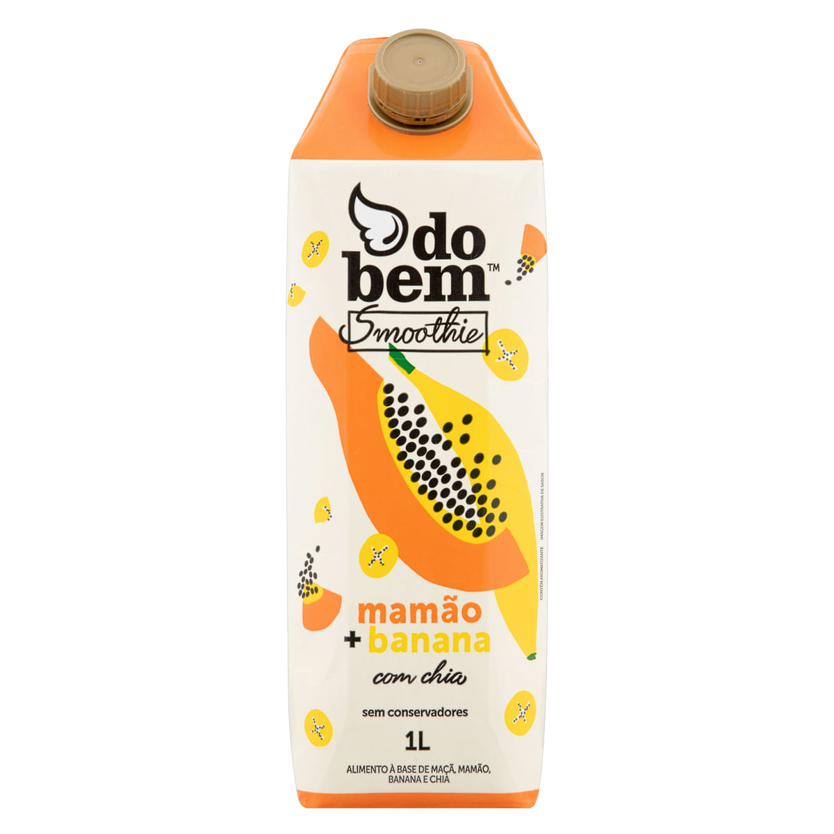 Suco Mamão e Banana com Chia Do Bem 1L