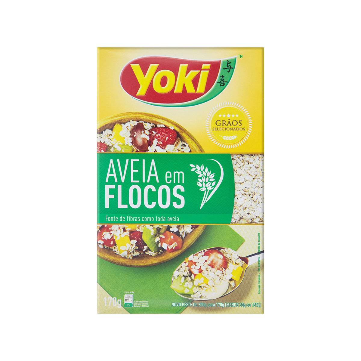 Aveia em Flocos Yoki Caixa 170g