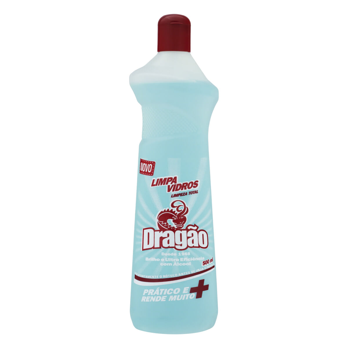 Limpa-Vidro com Álcool Dragão Squeeze 500 ml