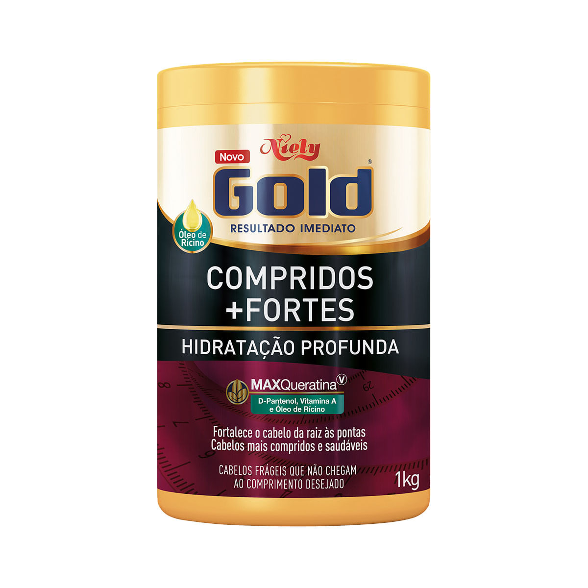 Creme de Tratamento Niely Gold Compridos + Fortes 1Kg