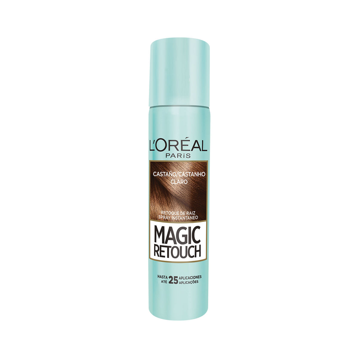 Spray Retoque de Raiz Instantâneo Magic Retouch Castanho Claro L&apos;Oréal Paris 75g