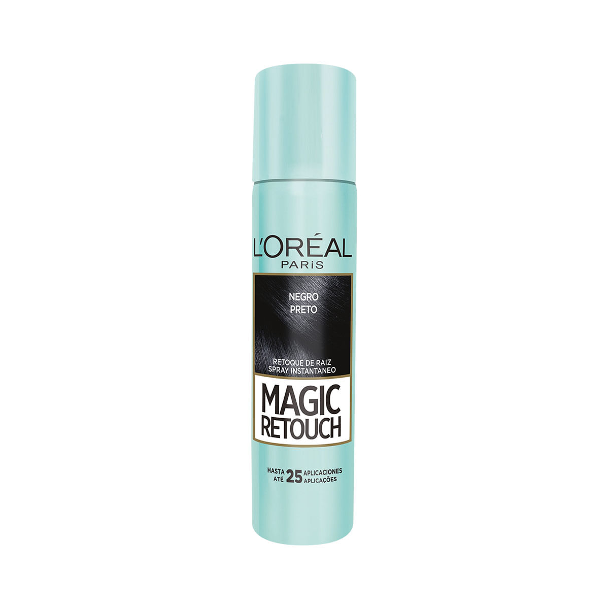 Spray Retoque de Raiz Instantâneo Magic Retouch Preto L&apos;Oréal Paris 75g