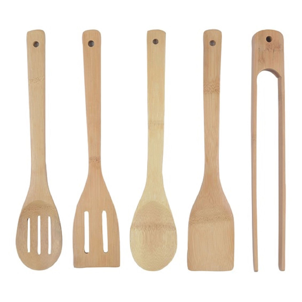 Conjunto de Utensílios Bambu 5 Peças