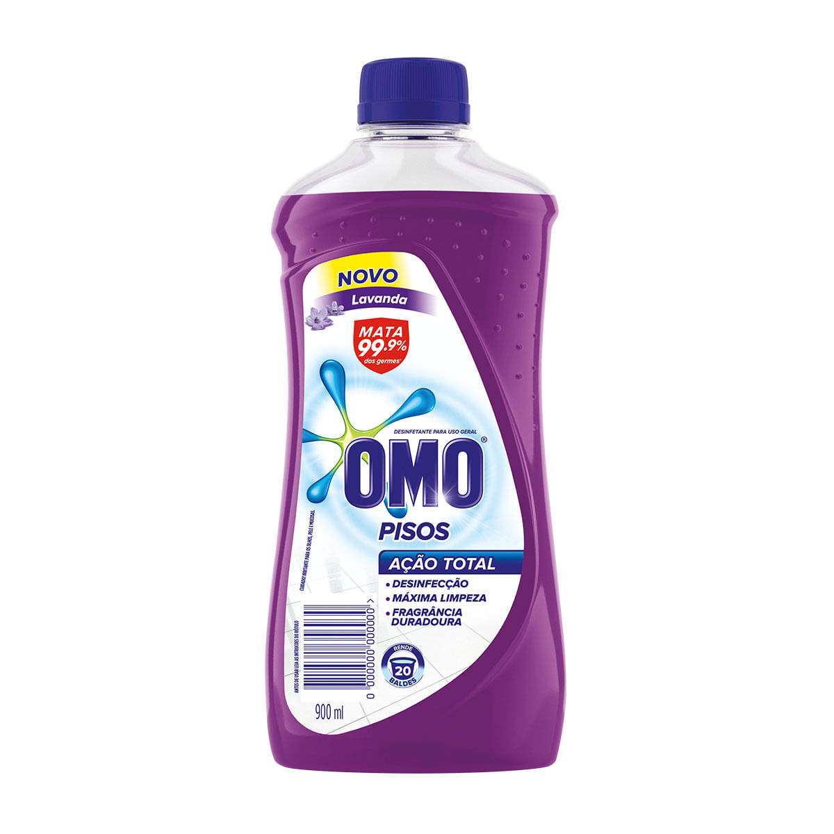 Limpa Piso Omo Ação Total Lavanda 900ml