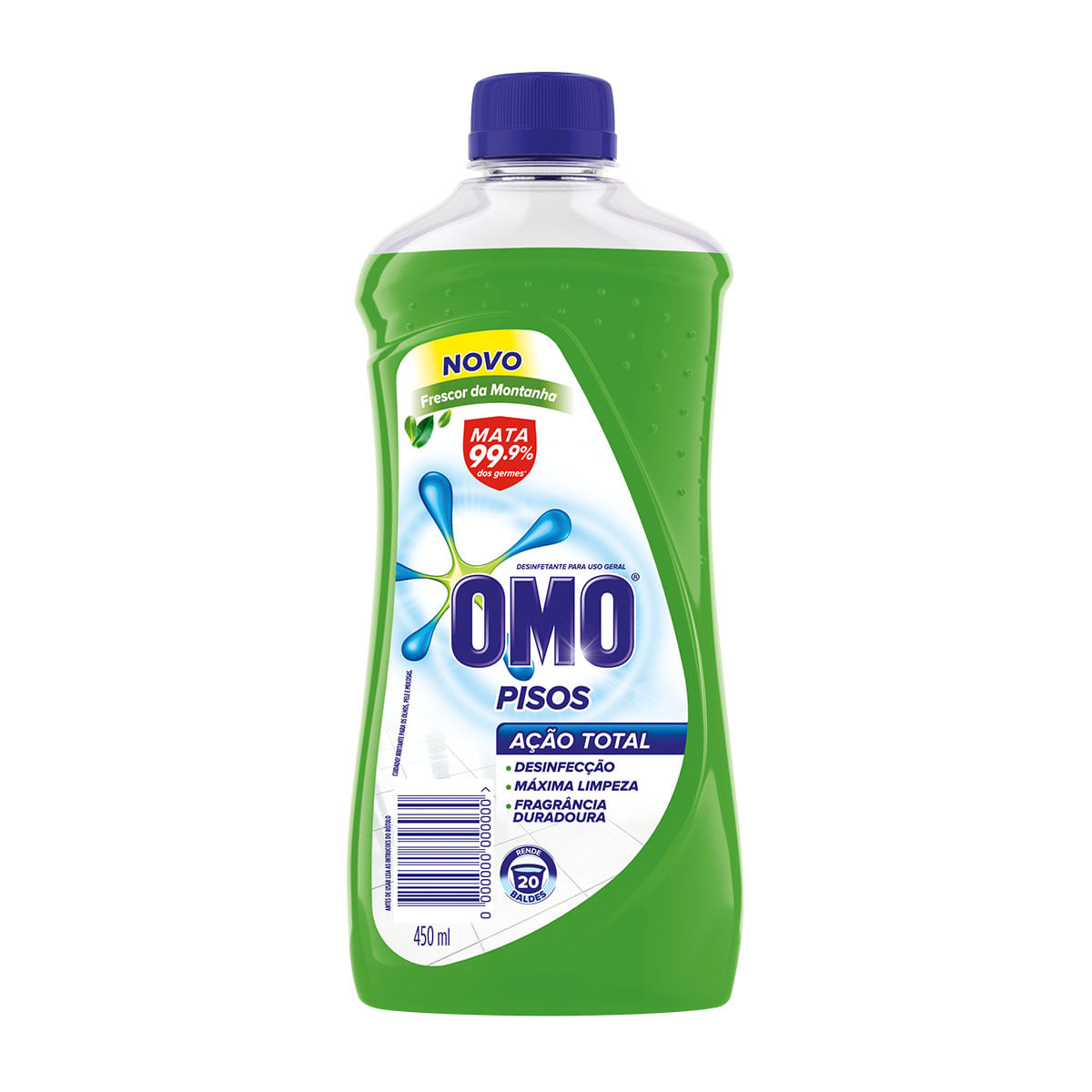 Limpa Piso Omo Ação Total Frescor da Montanha 450ml