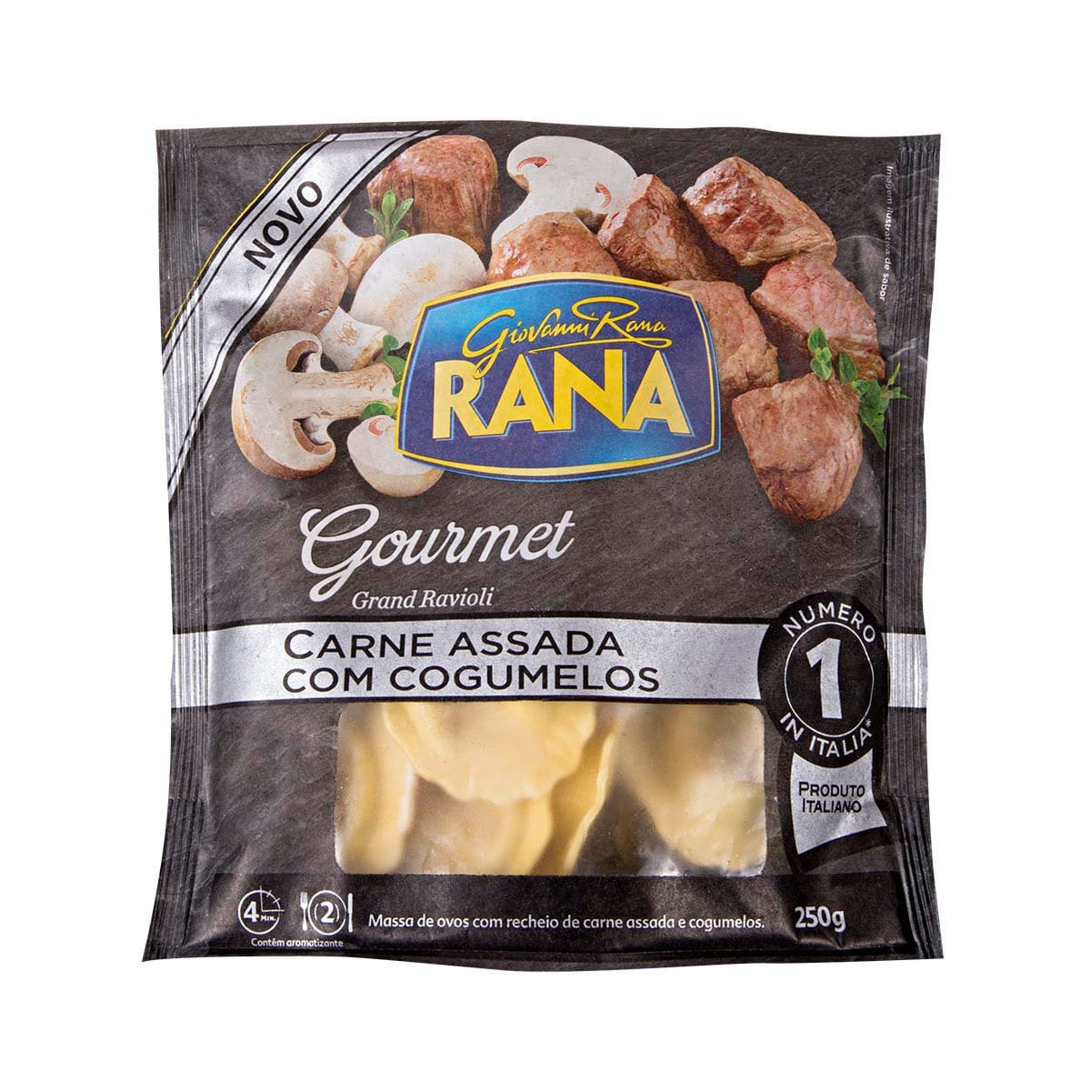 Ravióli de Carne Assada com Cogumelos Rana Gourmet 250g