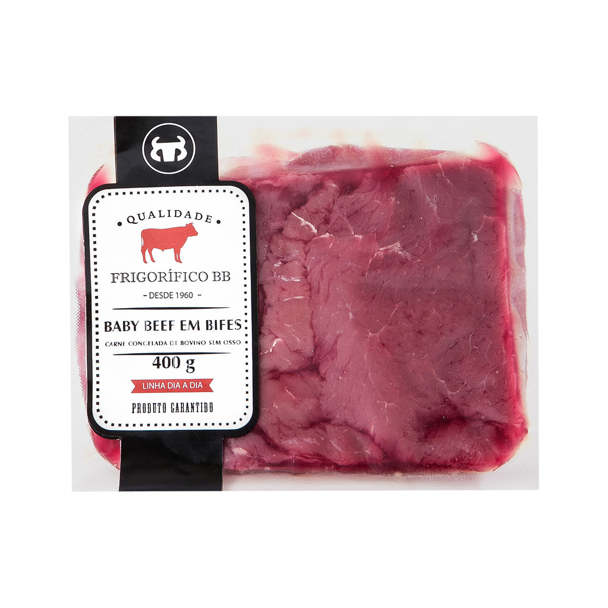 Bife de Alcatra Bovina Baby Beef Congelado Bassar Dia a Dia 400g