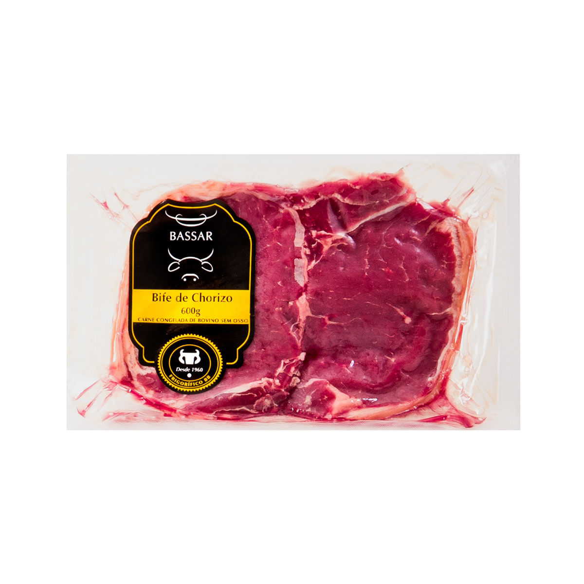 Bife de Contra Filé Chorizo Congelado Premium Bassar 600g