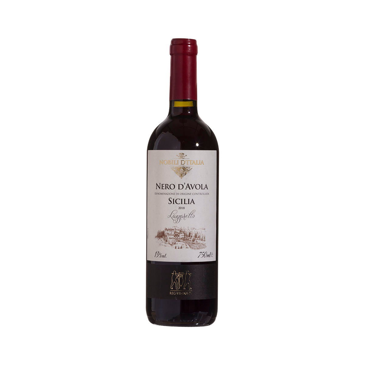 Vinho Tinto Italiano Nobili D&apos;Italia Nero D Avola 750 ml