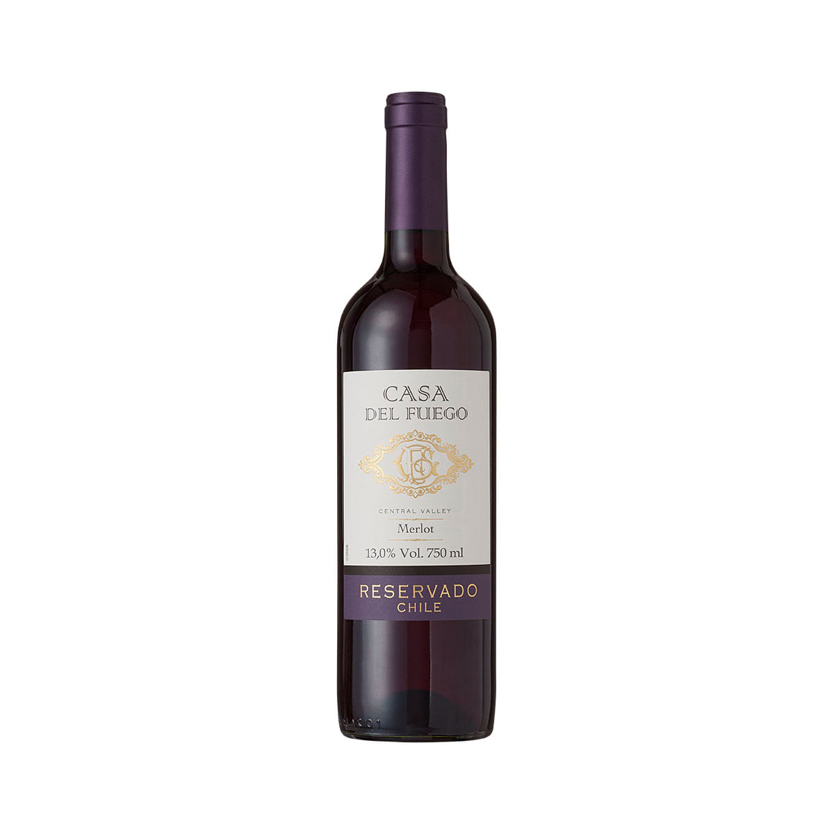 Vinho Tinto Chileno Merlot Casa del Fuego - 750 ml