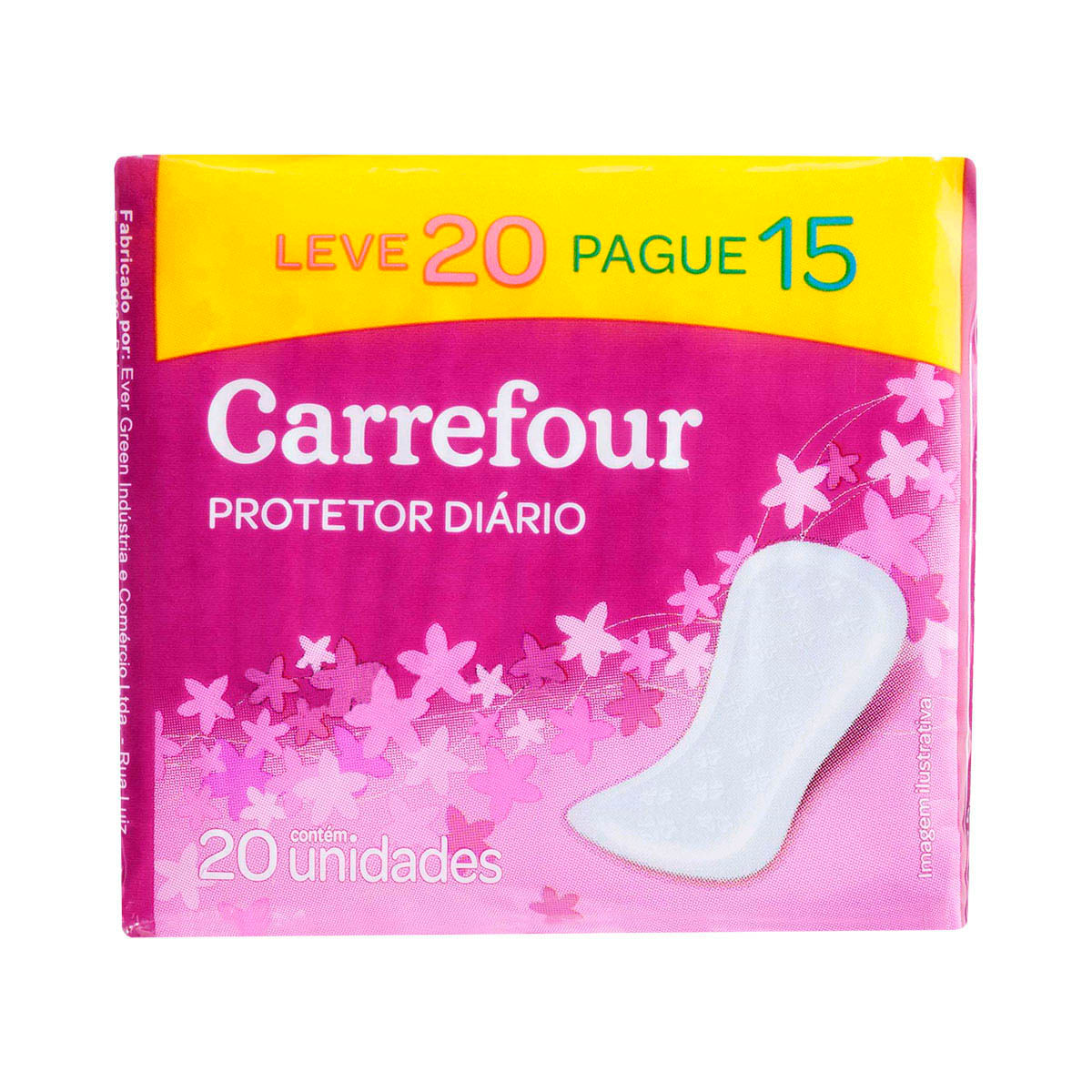 Protetor diário leve 20 pague 15 Carrefour