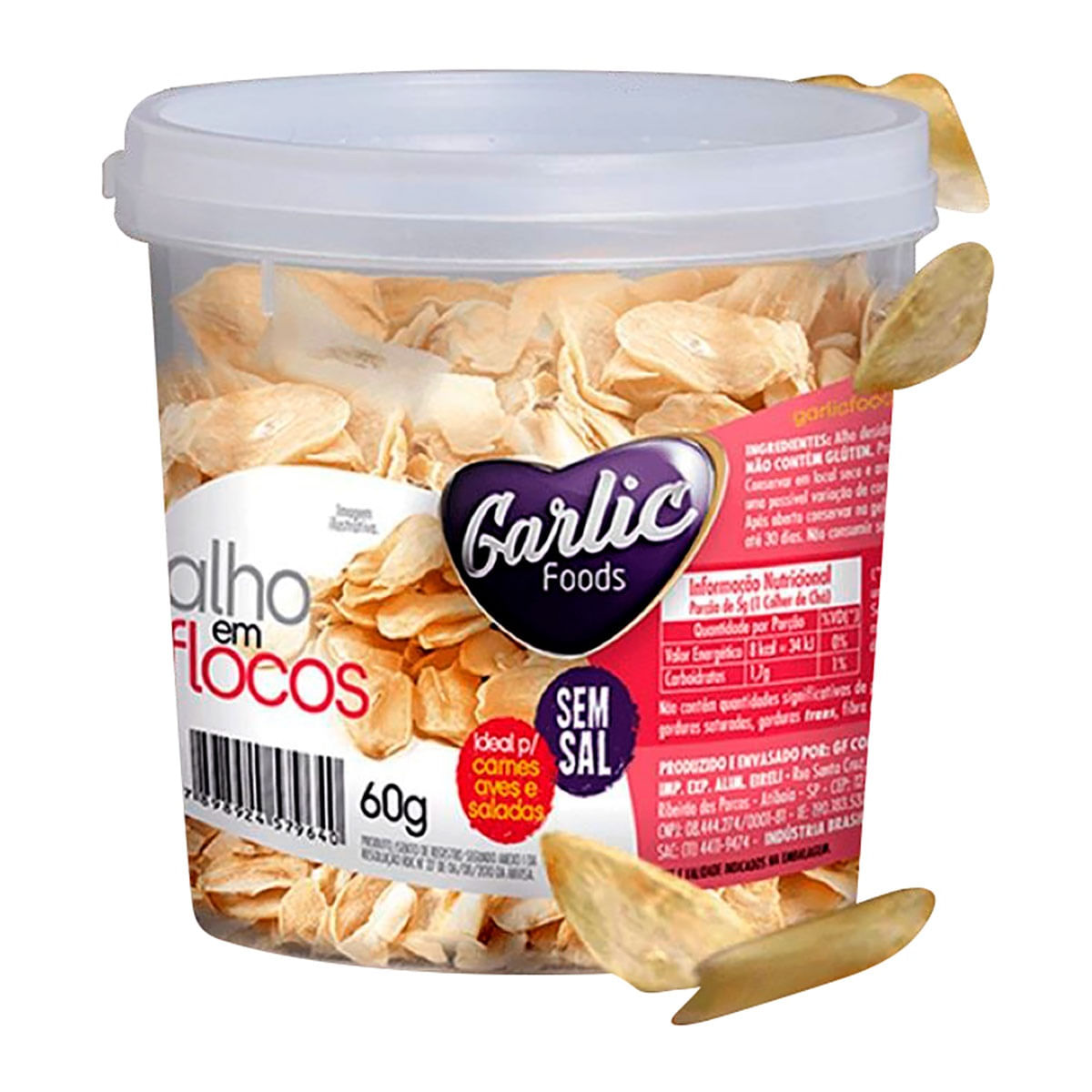 Alho em Flocos garlic 60 g