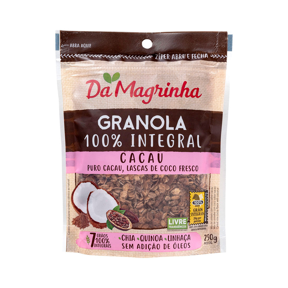 Granola Integral Cacau Da Magrinha 250g